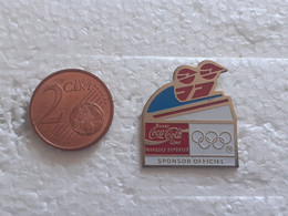 JO Albertville 1992 - Coca Cola Sponsor Officiel - Pin's Non Signé - Jeux Olympiques
