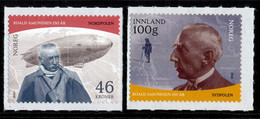 NORWAY/NORWEGEN 2022 ROALD AMUNDSEN 150° NORTH POLE - Adhesive Set Of 2v** - Nuevos