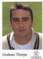 Graham Thorpe Surrey Cricket 8x5 Large Official Photo Club Card - Cricket