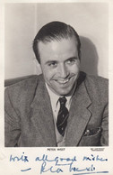 Peter West 1950s BBC Radio Cricket & Sports Commentator Hand Signed Photo - Críquet