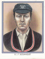 BJT Bernard Bosanquet Middlesex Cricket Club Cricketer Rare Cigarette Card - Cricket