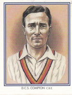 DCS Compton Middlesex Cricket Club Cricketer Rare Cigarette Card - Cricket