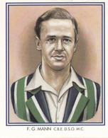 FG George Mann Middlesex Cricket Club Cricketer Rare Cigarette Card - Críquet