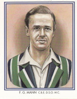 FG George Mann Middlesex Cricket Club Cricketer Rare Cigarette Card - Cricket