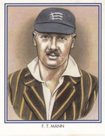 FT Frank Mann Middlesex Cricket Club Cricketer Rare Cigarette Card - Cricket