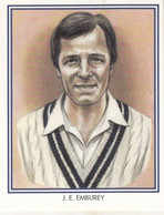 JE John Embury Middlesex Cricket Club Cricketer Rare Cigarette Card - Críquet