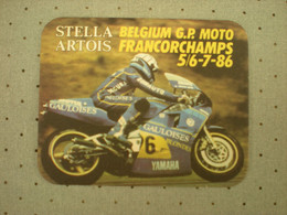 Francorchamps - Grote Prijs - Grand Prix - Yamaha -  Stella Artois - 1986 - Viltje - Otros & Sin Clasificación