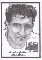 Aravinda De Silva Sri Lanka Cricket Artist Drawing Limited Edn Of 500 Postcard - Cricket