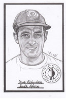 Dave Richardson South Africa Cricket Artist Drawing Limited Edn Of 500 Postcard - Cricket