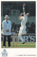 Dominic Cork Derbyshire English International Cricket Player Postcard - Cricket