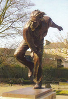 Fred Trueman England International Bowler Cricket Monument Statue Postcard - Cricket