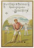 Huntley & Palmers Reading London Biscuits Cricket Advertising Postcard - Cricket