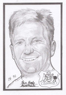 Ian Healy Australian Cricket Rare Artist Drawing Limited Edn Of 500 Postcard - Cricket