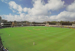 Lords Ground Match At The New Mound Stand In 1980s Cricket Postcard - Cricket