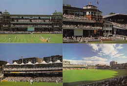 Matches In Action At Lords Cricket Ground Rare Set Of 4 Postcard S - Críquet