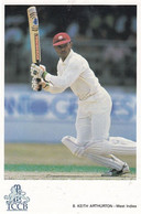 Keith Arthurton West Indies International Cricketer Cricket Postcard - Cricket