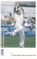 Paul Adams South Africa African Cricketer Cricket Postcard - Críquet