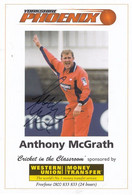 Anthony McGrath Yorkshire Phoenix Team Hand Signed Cricket Photo - Cricket