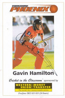 Gavin Hamilton Yorkshire Phoenix Team Hand Signed Cricket Photo - Críquet