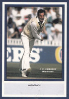 JE Emburey Middlesex Limited Edition Vintage Cricket Trading Photo Card - Críquet