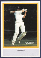 JR Ayling Hampshire Limited Edition Vintage Cricket Trading Photo Card - Críquet