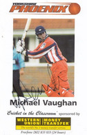 Michael Vaughan Yorkshire Phoenix Team Hand Signed Cricket Photo - Críquet