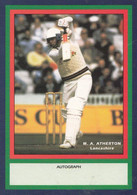 Mike Atherton Lancashire RARE Limited Edition Vintage Cricket Trading Photo Card - Cricket