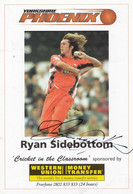 Ryan Sidebottom Yorkshire Phoenix Team Hand Signed Cricket Photo - Cricket