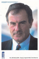 Lord Maclaurin English Wales England Welsh Cricket Chairman Postcard - Críquet