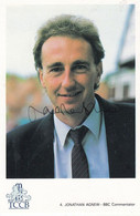 Jonathan Agnew BBC Cricket Sports Commentator Hand Signed Card Photo - Críquet