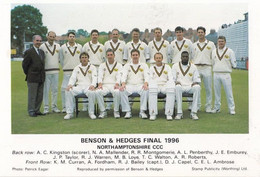 Northamptonshire Benson & Hedges Final 1996 Cricket Souvenir Postcard - Cricket