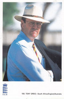 Tony Greig South Africa Australia Cricket Umpire Rare Postcard - Cricket