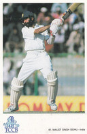 Navjot Singh Sidhu India International Team Cricketer Cricket Postcard - Críquet