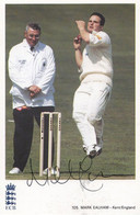 Mark Ealham Kent England Team Hand Signed Cricket Classic Card Photo Postcard - Cricket