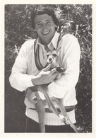 Derek Randall Nottinghamshire English Cricket Team Cuddling Animal Card Postcard - Cricket