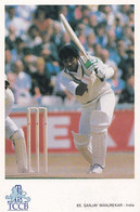 Sanjay Manjrekar India Cricket Team Classic Card Postcard - Cricket