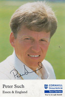 Peter Such Essex Club Cricket Hand Signed Card Photo - Cricket