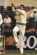 John Bracewell New Zealand Cricket Hand Signed Photo Postcard - Cricket