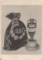The Ashes 1883 Vintage Museum Cricket Match Cup Postcard - Críquet