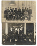 Souvenir De Captivité Au Camp De - LANDSBERG - Baviére - 2 Cartes Photos - Théatre - Enfants Du GARD - Voir Textes Verso - Guerra 1914-18