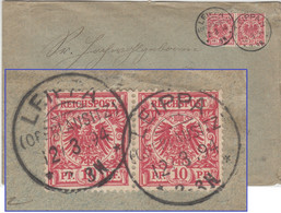 DR - Leippa (Oberlausitz) 12.3.94 KOS 10 Pfg. Adler Paar Brief N. Bärenstein - Covers