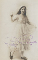 Gertie Gitana Hand Signed Actress Old Postcard - Actors
