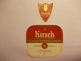 Etiket Kirsch Fantaisie Spiritueux 40° Distributeurs Exclusifs Agevin S.A. Zellik-Bruxelles - Alcoholen & Sterke Drank