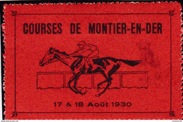 Vignette 52 MONTIER EN DER Haute Marne Courses Hippisme 17 & 18 Aout 1930   - T41 Chevaux - Sport