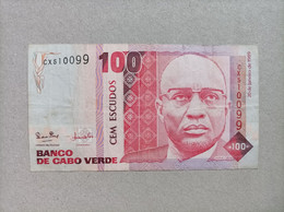 Billete De Cabo Verde De 100 Escudos, Año 1989 - Cape Verde