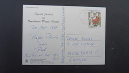 CP TP PERE NOEL 3,20 OBL.19 12 1996 HELSINKI - Storia Postale