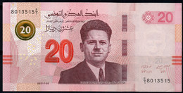 20 Dinars  UNC (2 Scans) // Billet  NEUF (2 Images) /( ENVOI GRATUIT) /(FREE SHIPPING) - Tunisia