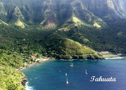 Marquesas Islands Tahuata Vaitahu Bay Aerial View New Postcard - French Polynesia