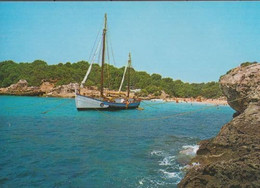 Cala Turqueta Fishing Boats Boats Menorca Spanish Postcard - Pêche