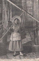 Boulogne Sur Mer Fashion French Fishing Lady Net Costume Antique Postcard - Pêche